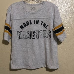 Women’s Crop Basic Graphic Tee Small